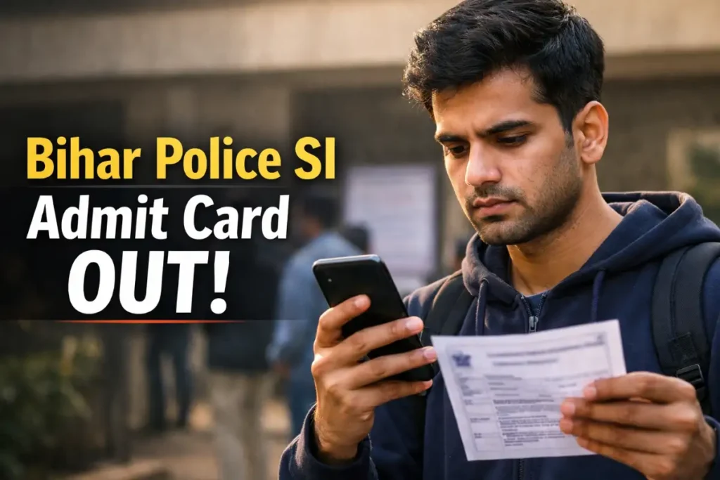 Bihar Police SI Prelims Admit Card 2026 Released – Download Link & Exam Dates