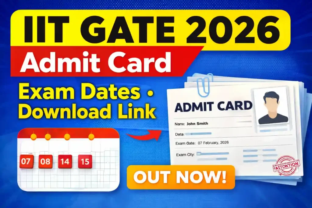 IIT GATE 2026 Admit Card: Exam Dates & Download Link