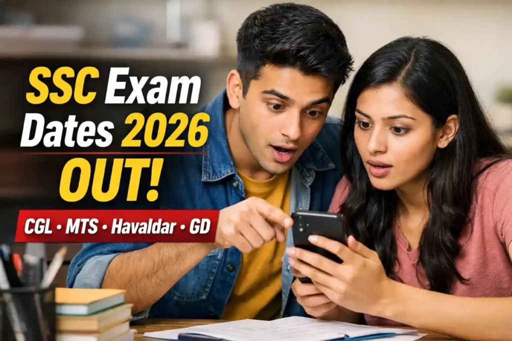 SSC Exam Schedule 2026 CGL MTS Havaldar GD Released | Check Dates