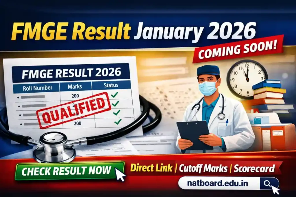 FMGE Result January 2026 – Direct Link, Cutoff & Scorecard