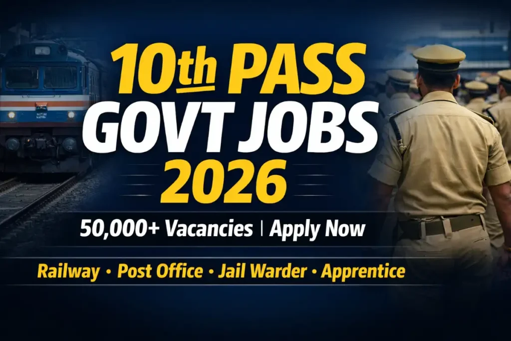Top Government Jobs After 10th Pass in 2026 – Apply Online Now