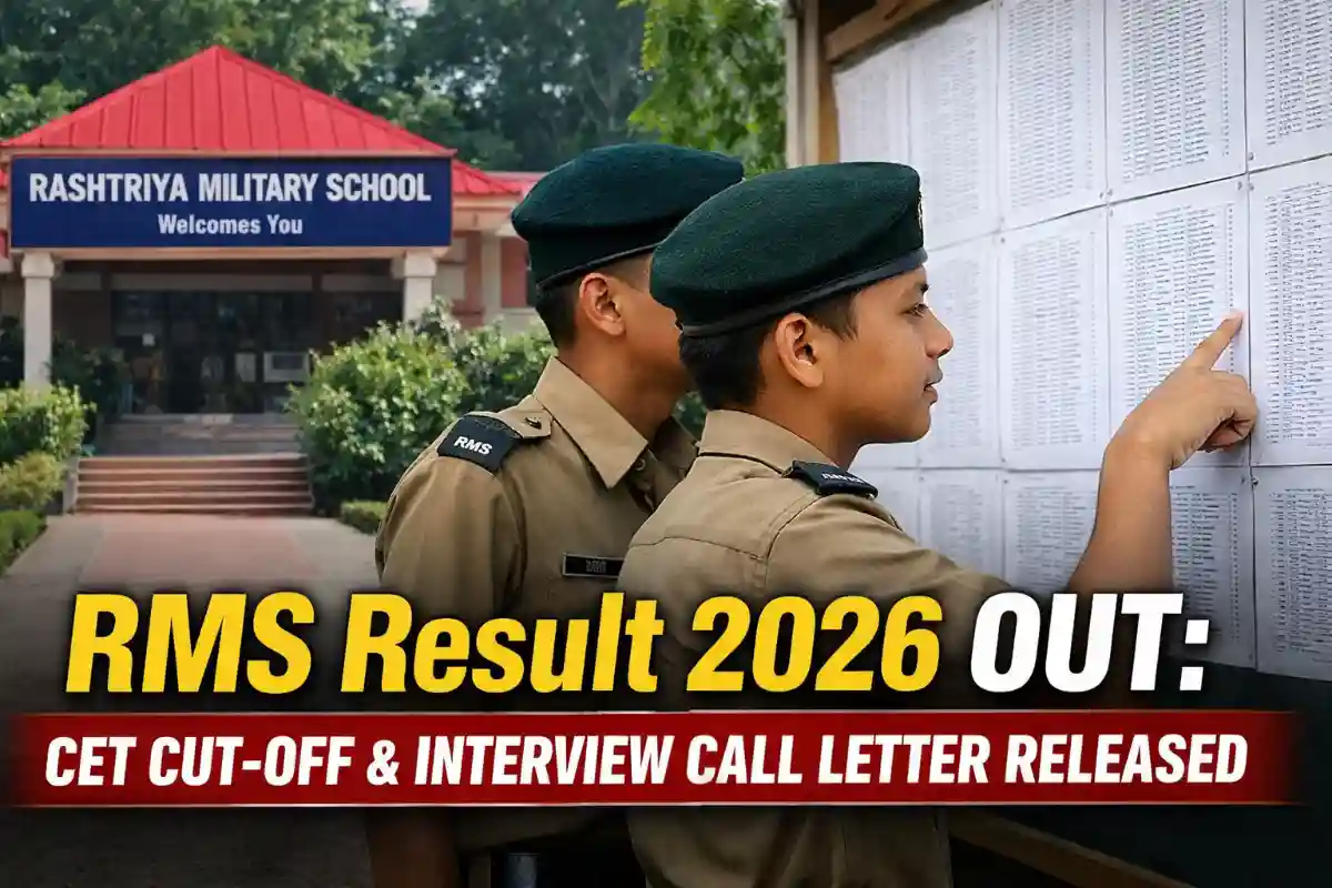 RMS Result 2026 Released: CET Cut-Off Marks and Interview Call Letter for Class 6 & 9
