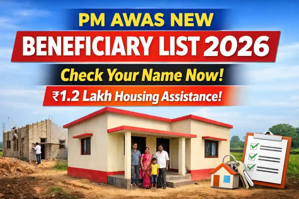 PM Awas New Beneficiary List 2026 Released – Check Your Name Online