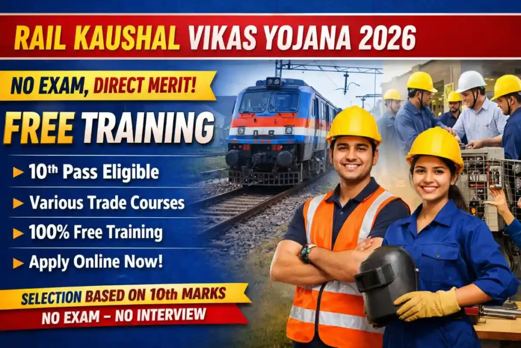 Rail Kaushal Vikas Yojana 2026 Notification – No Exam, Direct Merit Selection