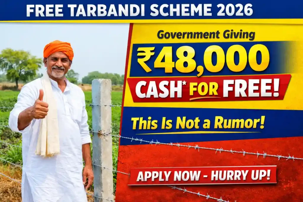 Free Tarbandi Scheme 2026: 60–70% Subsidy for Farm Fencing in Rajasthan