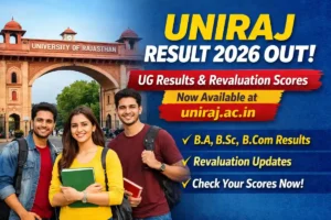 UNIRAJ Result 2026 Released for UG Courses, Revaluation Results Out at uniraj.ac.in