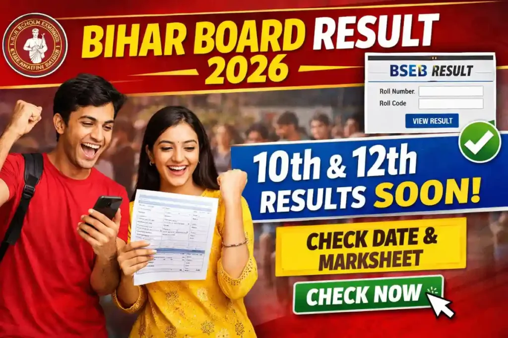 Bihar Board Result 2026 LIVE: 10th & 12th Result Date, Check Online