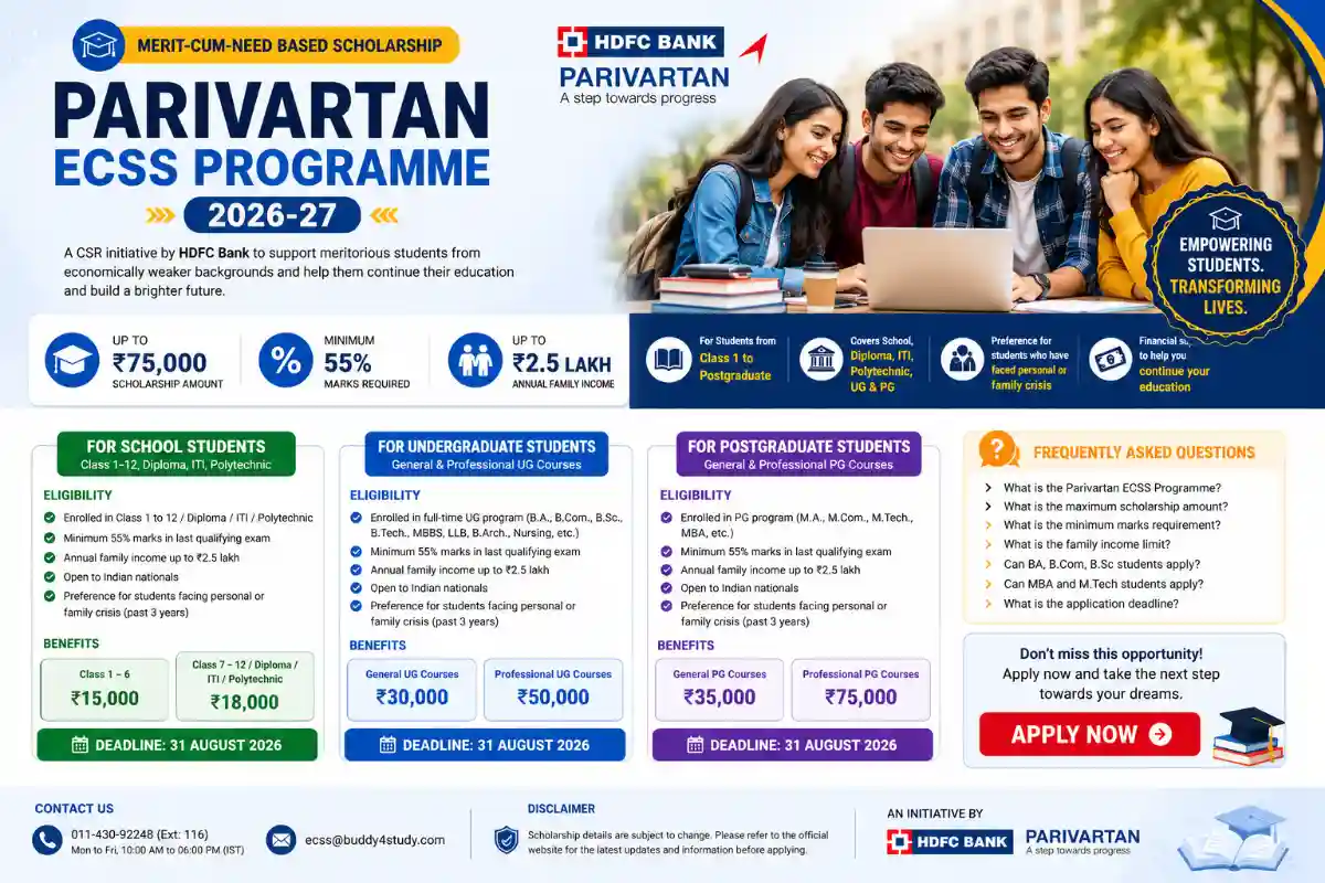 Parivartan ECSS Programme 2026-27