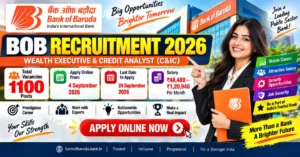Bank of Baroda Recruitment 2026 – 1100 Posts, Apply Online