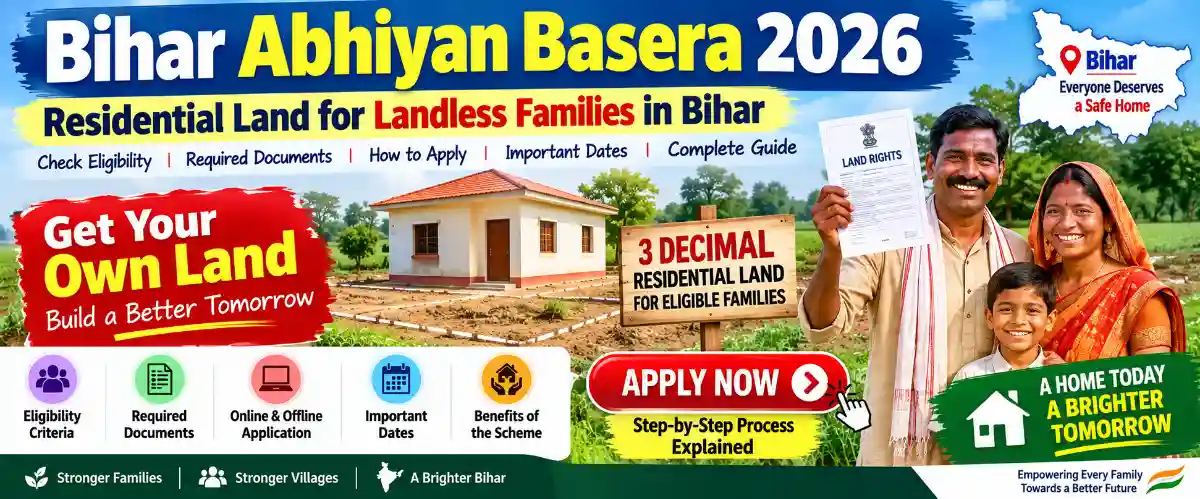 Bihar Abhiyan Basera 2026: Apply Online, Eligibility & Land